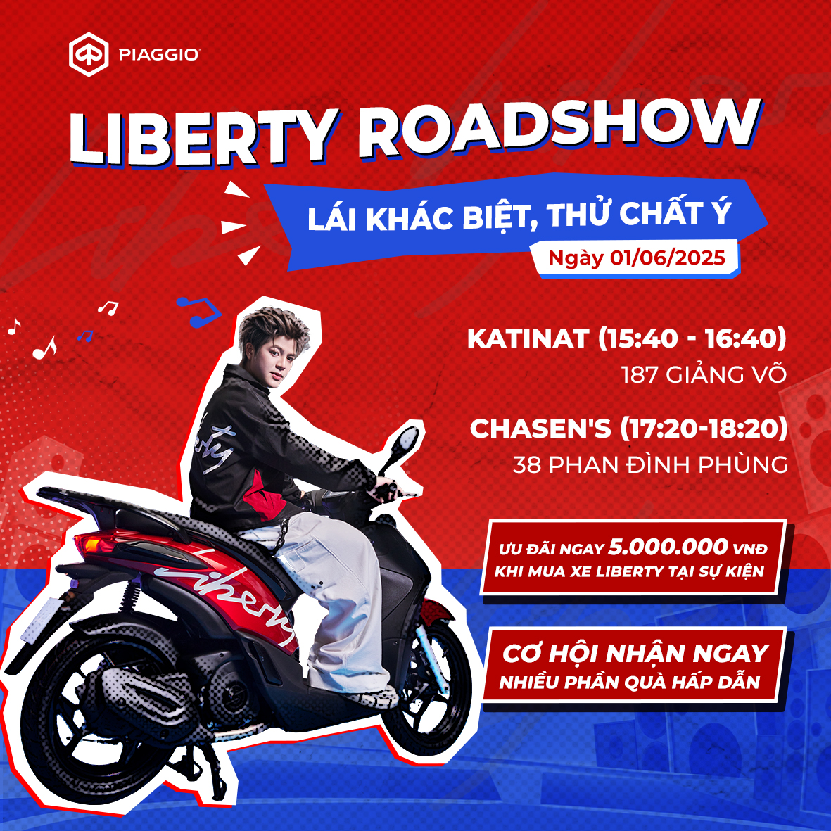 SỰ KIỆN LIBERTY ROADSHOW 1/6 – LÁI KHÁC BIỆT, THỬ CHẤT Ý